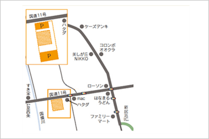 新居浜オープンスタジオのマップ